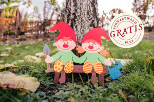 Wir basteln ein Fensterbild: Zwergenpaar