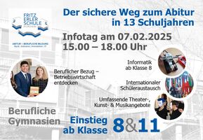 Infotag FES: Der Weg zum Abitur in 13 Jahren