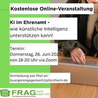 Online-Seminar KI im Ehrenamt