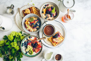 Bücher und Frühstück? Frühstück und Bücher!