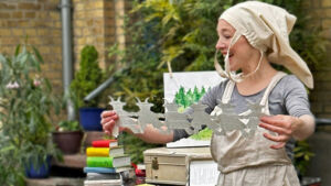 Ein Geißlein allein zu Haus - Fadenscheins Fantastisches Fahrradtheater hat spannende Geschichten geladen.