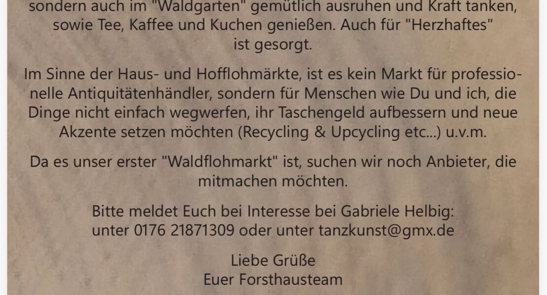 waldflohmarkt